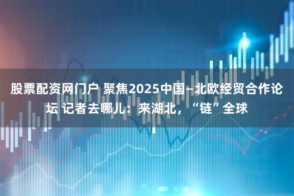股票配资网门户 聚焦2025中国—北欧经贸合作论坛 记者去哪儿：来湖北，“链”全球